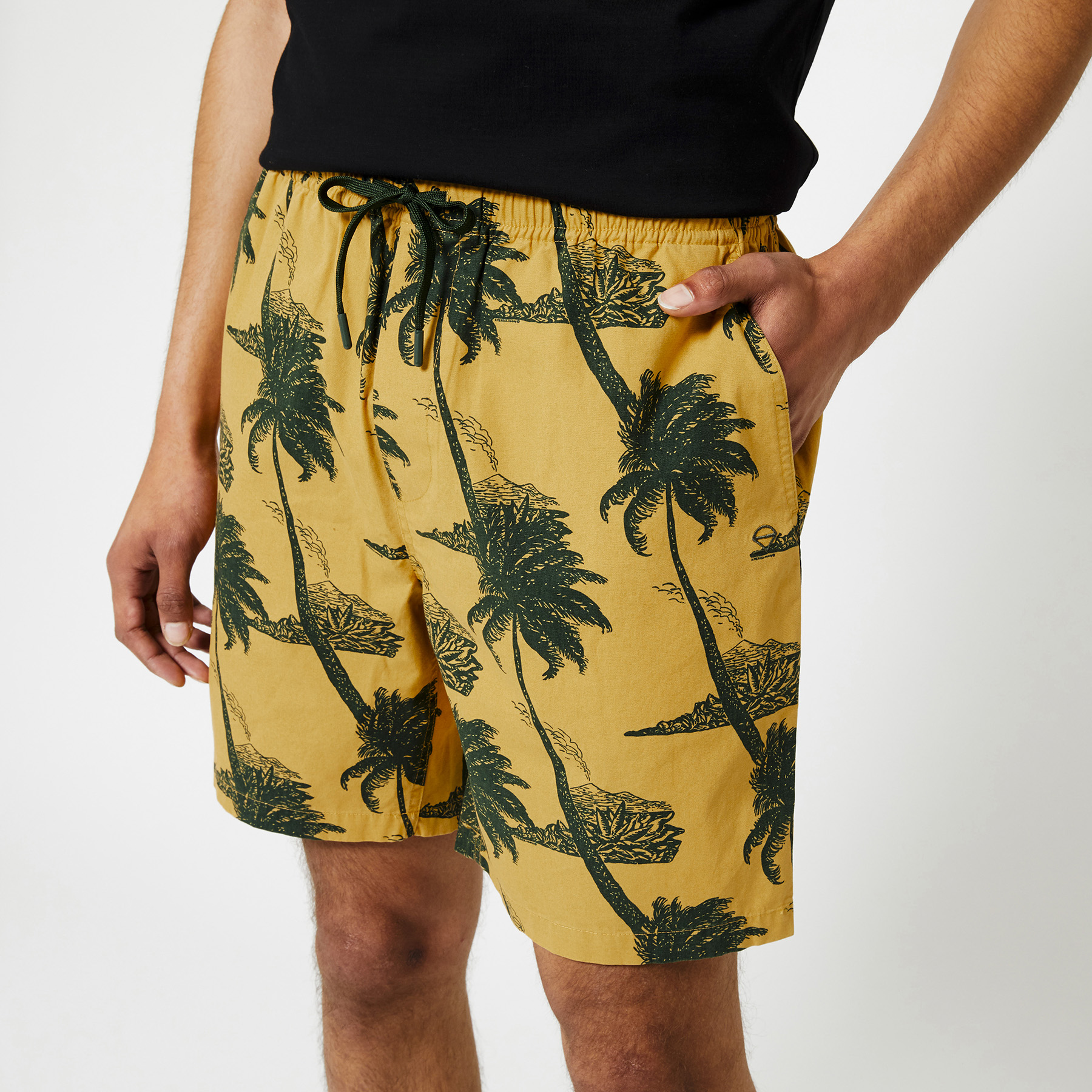 Men Cotton shorts Yellow | America Today