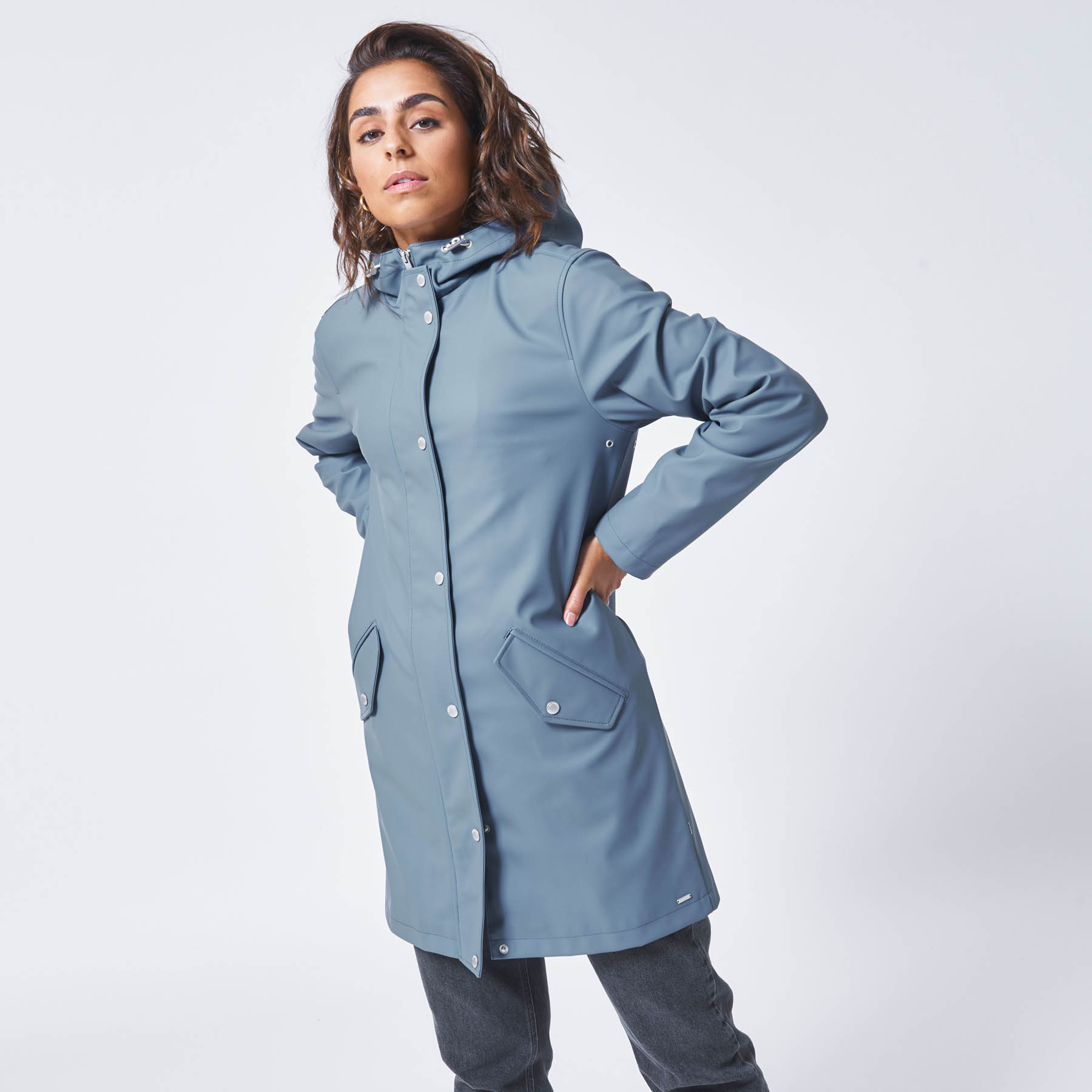 womens lined rain coat