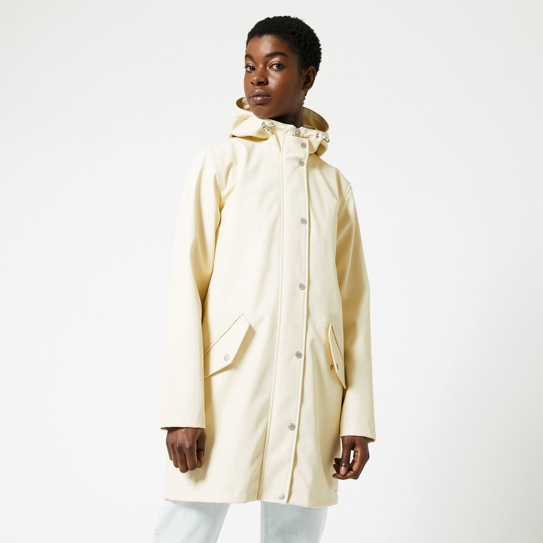 mid length rain jacket