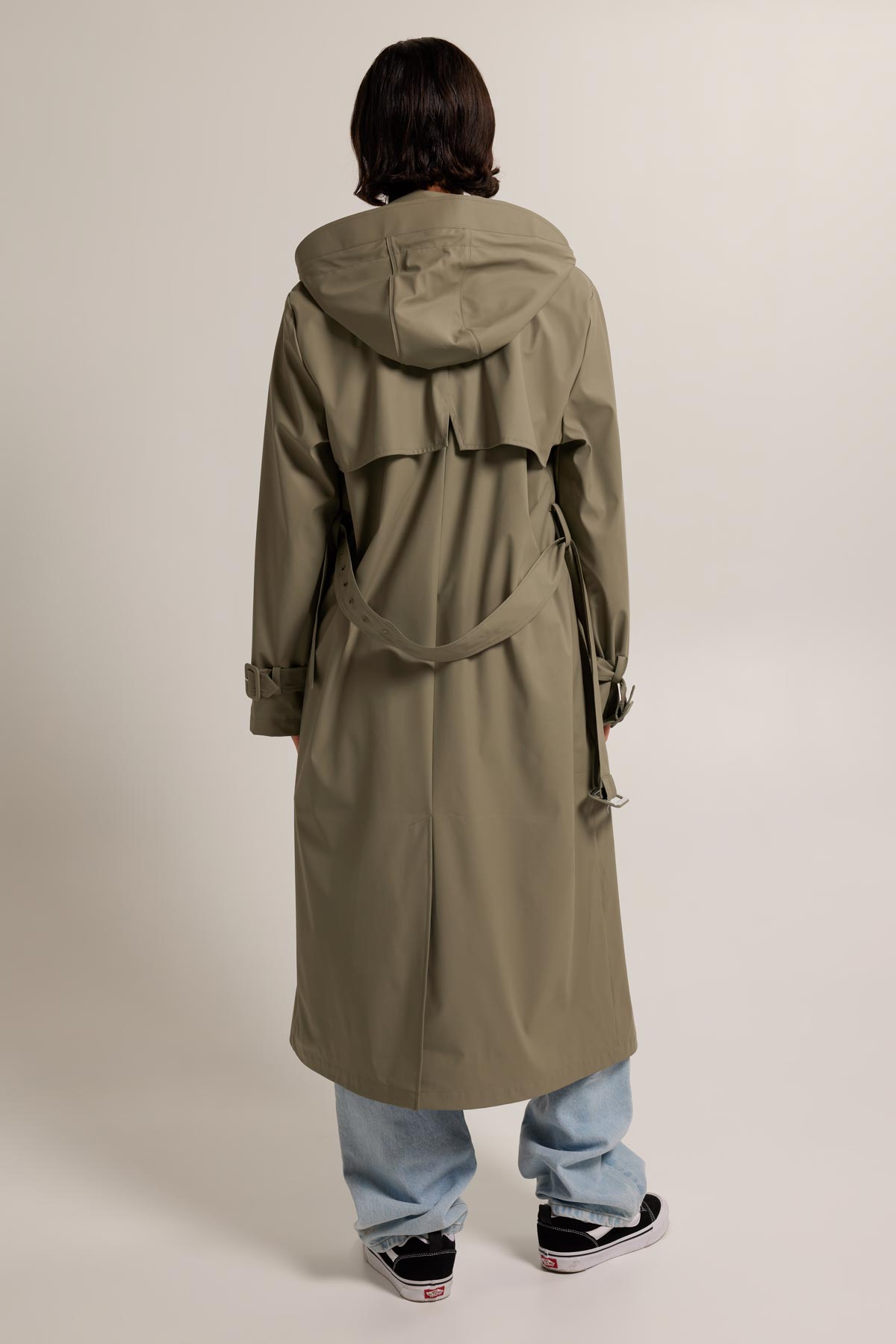 Trenchcoat Gabardine Regenjas Women Rain Jacket Joan Sage America - Main Image