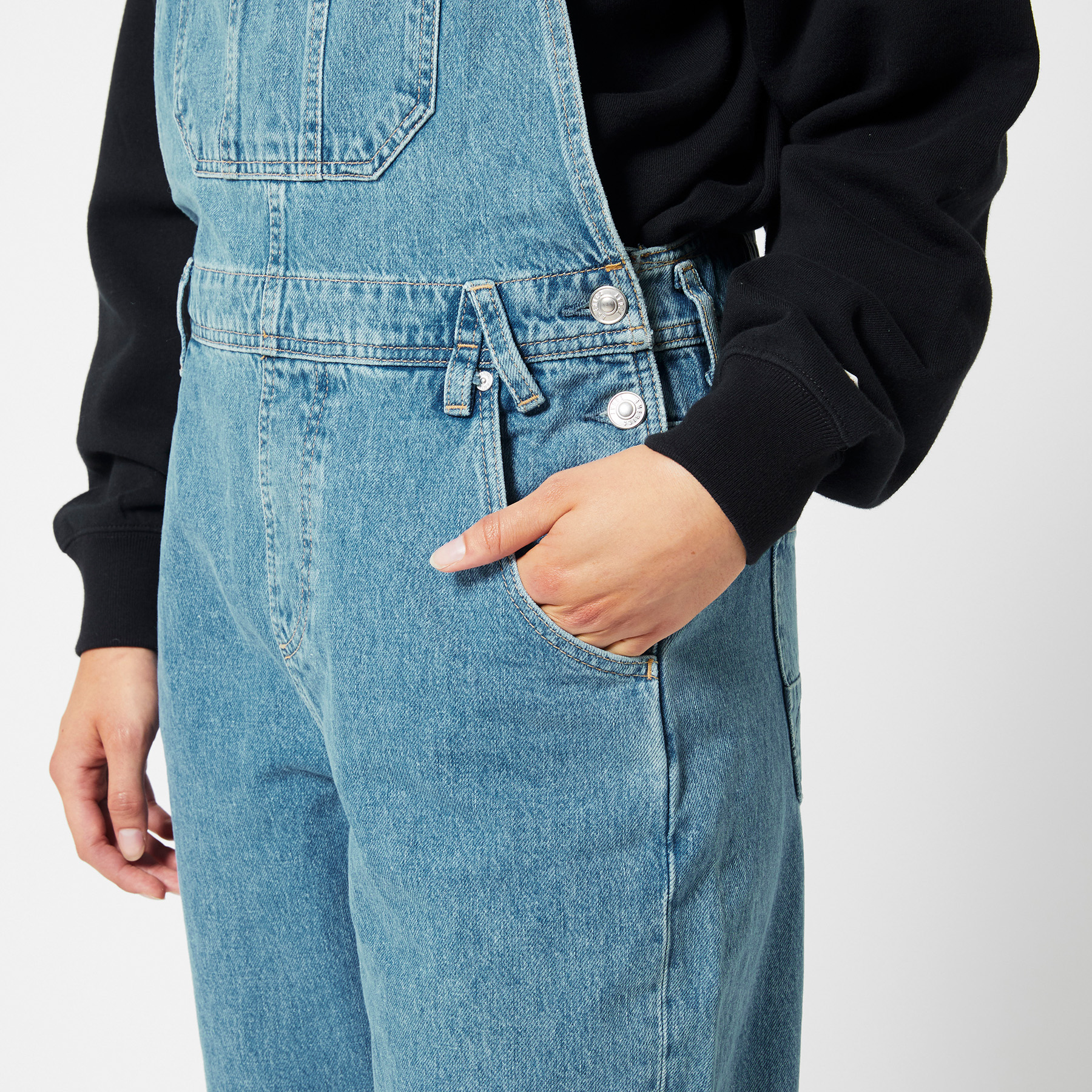 Salopette Jean Lucky Brand American Classic - Taille 8/29 - Coupe Droite - Occasion Très Bon état