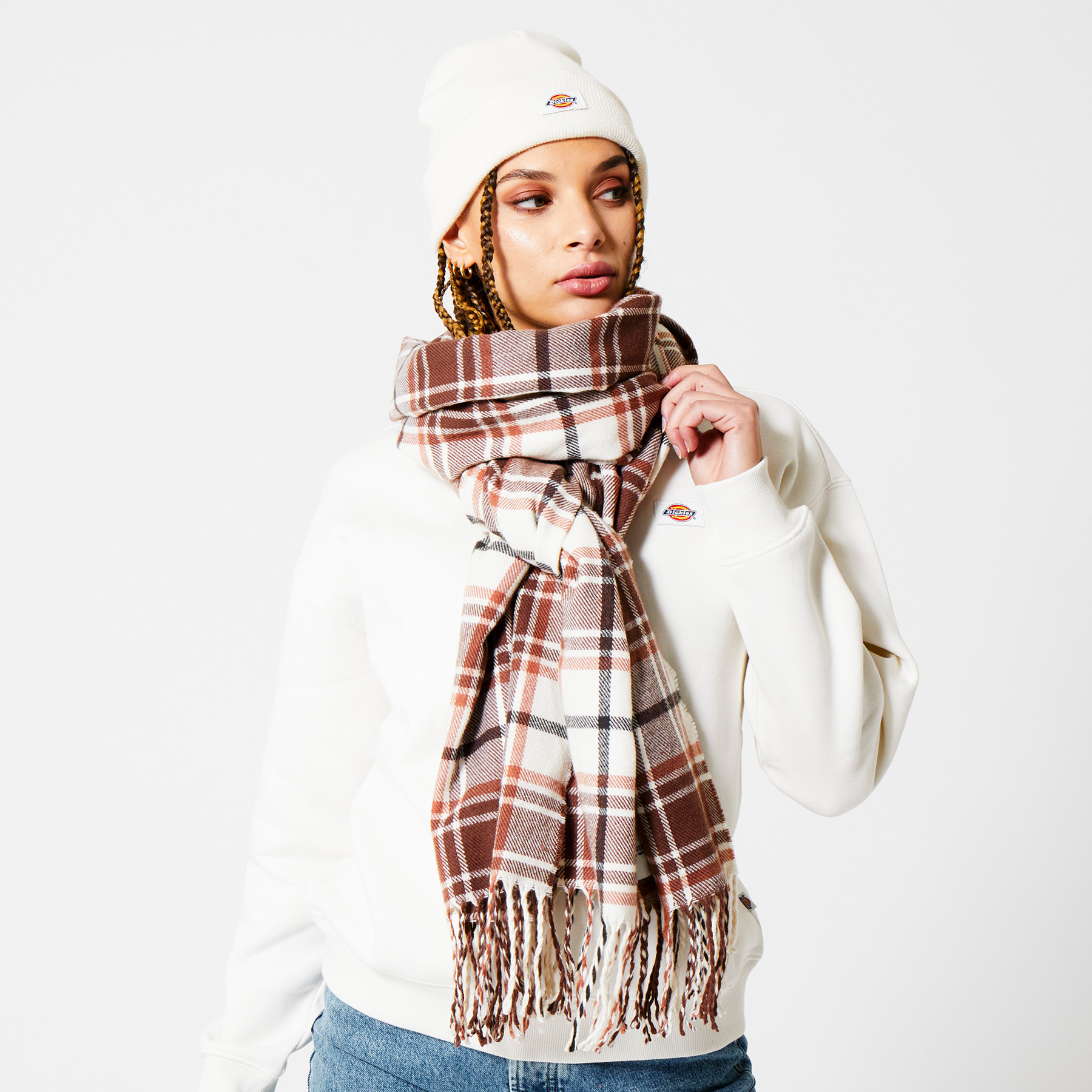 Plaid Scarf Roots Scarf Womens Scarf Amelie