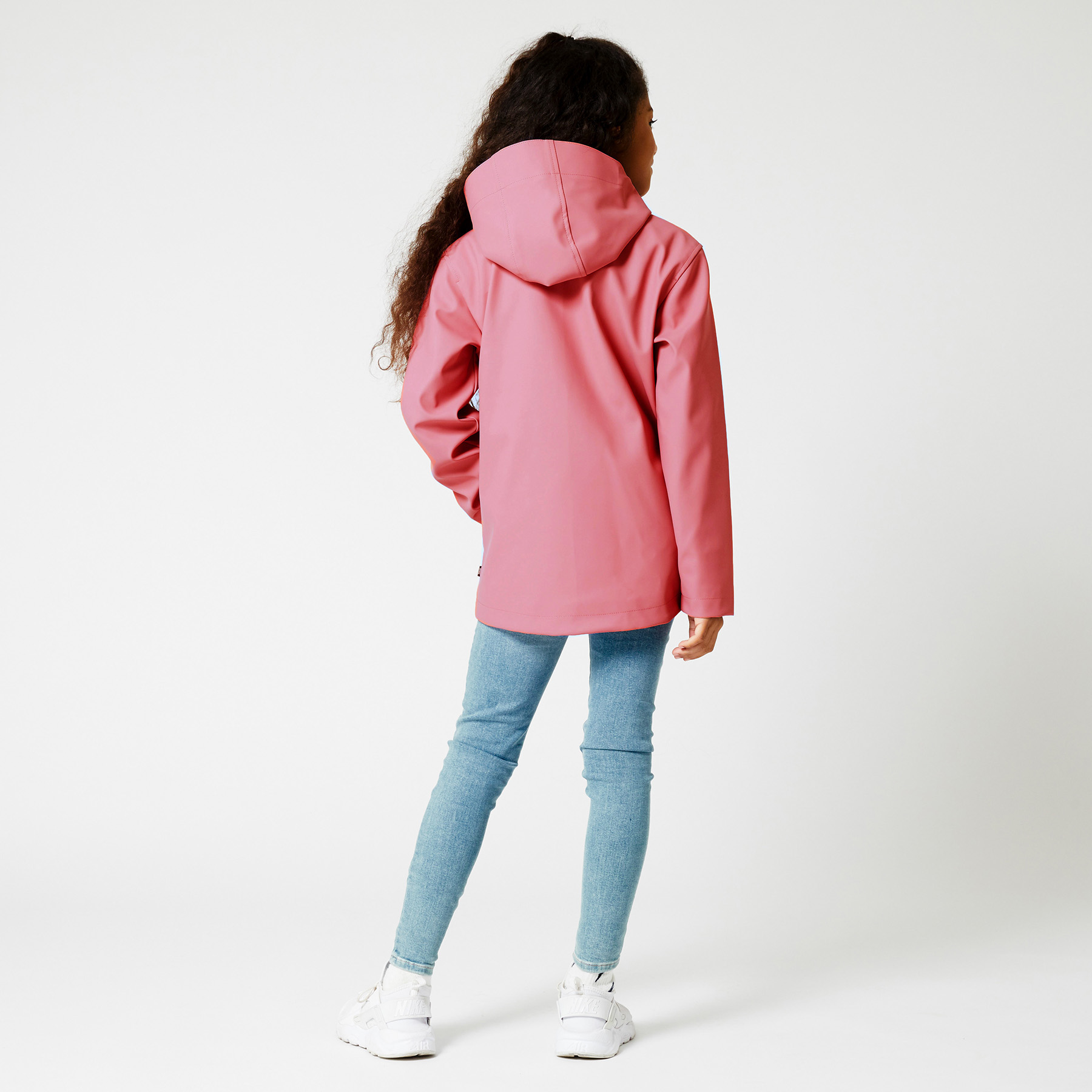 pale pink rain jacket