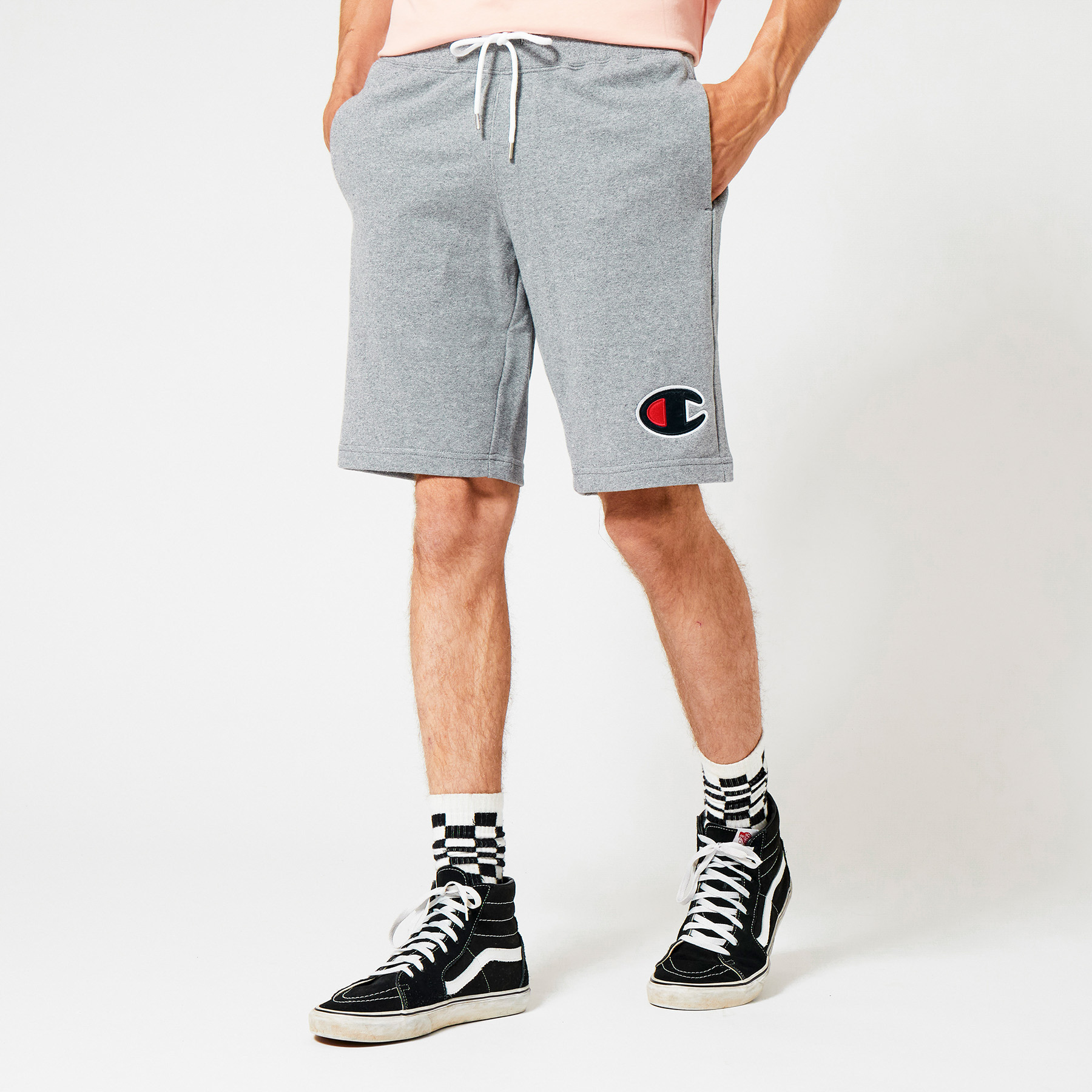 Men Champion Sweatshorts Grey Buy Online