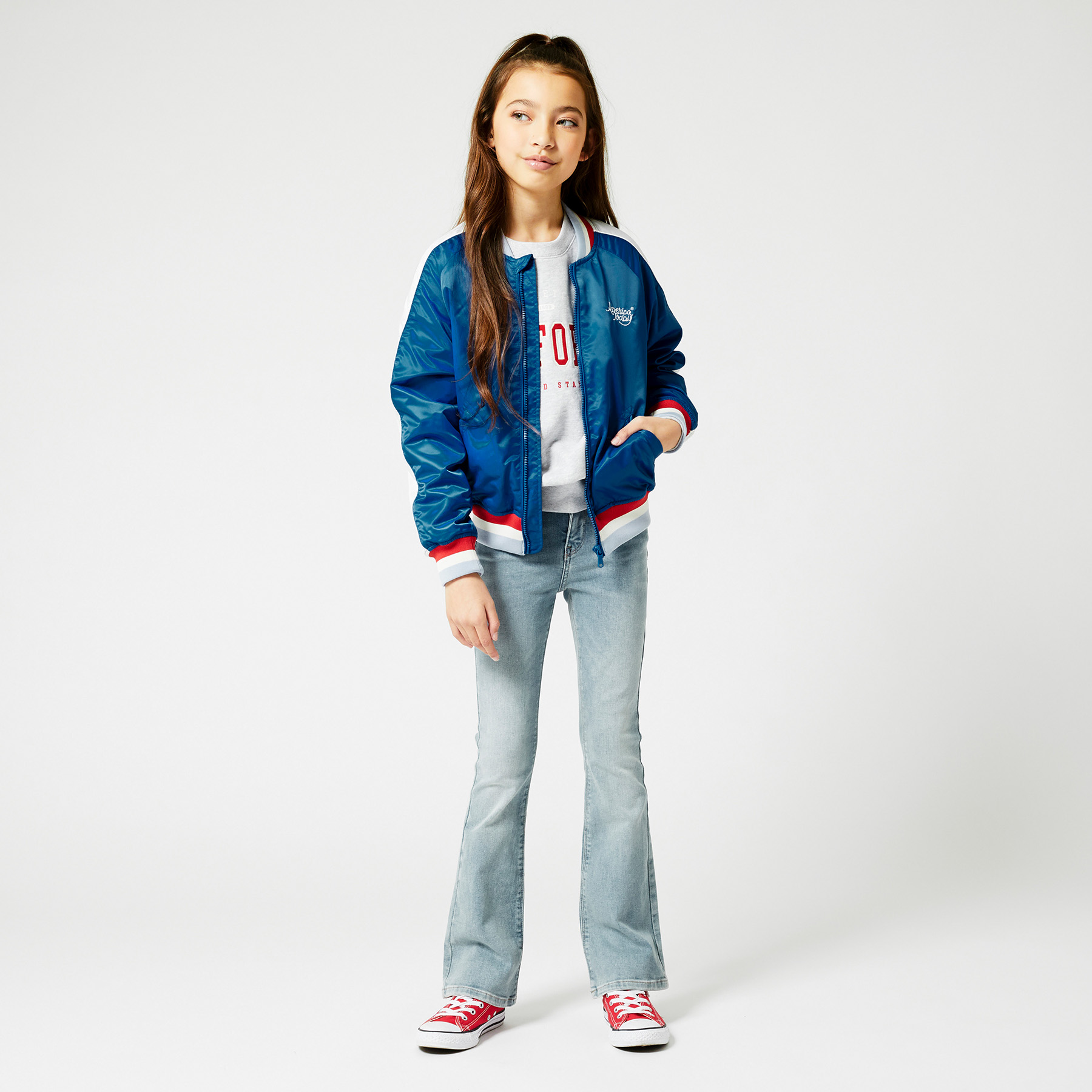 Girls Varsity jacket Royal blue 