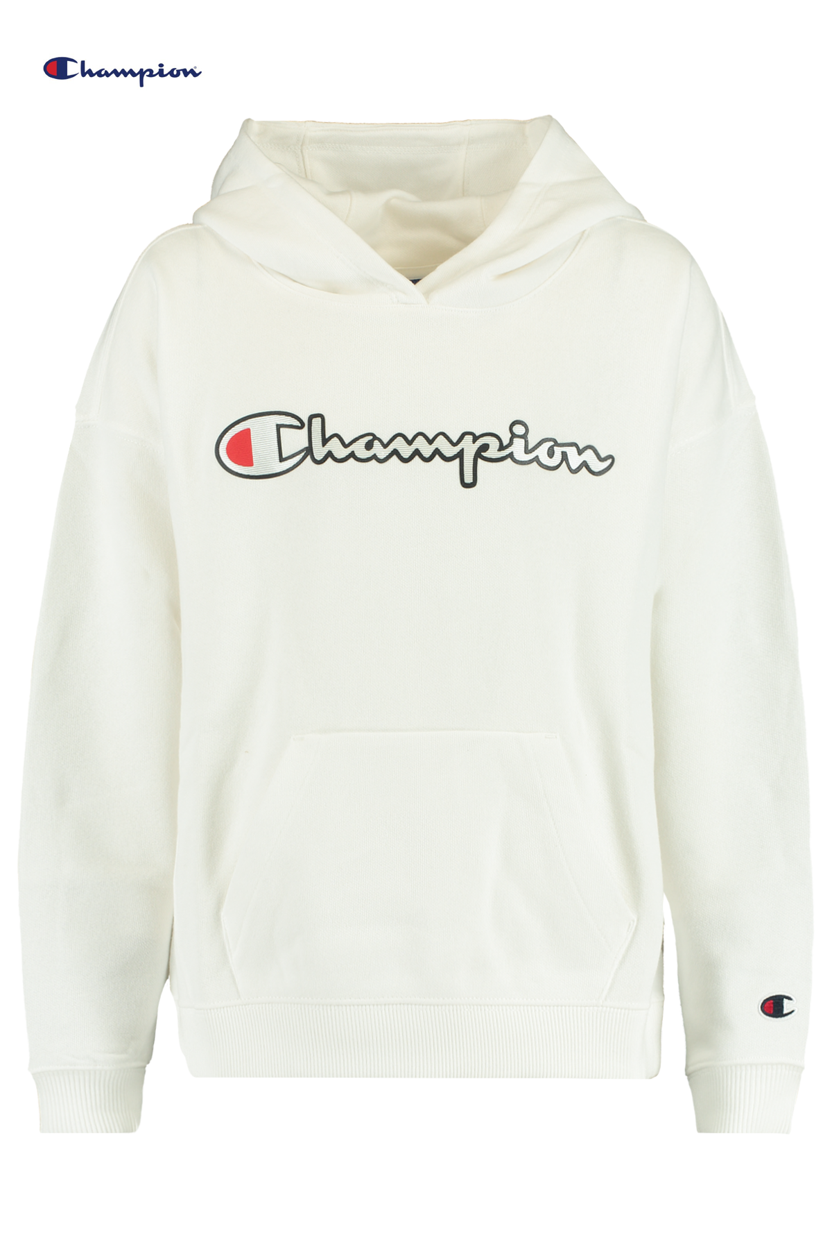 Klap Kan worden genegeerd Glimp Meisjes Hoodie Champion Wit Online Kopen