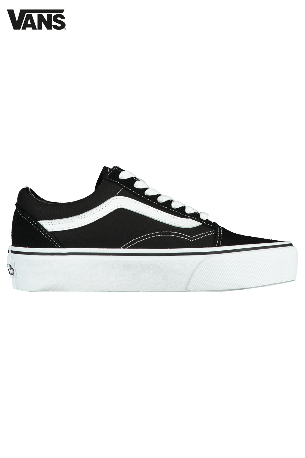Damen Vans Old skool platform Black white