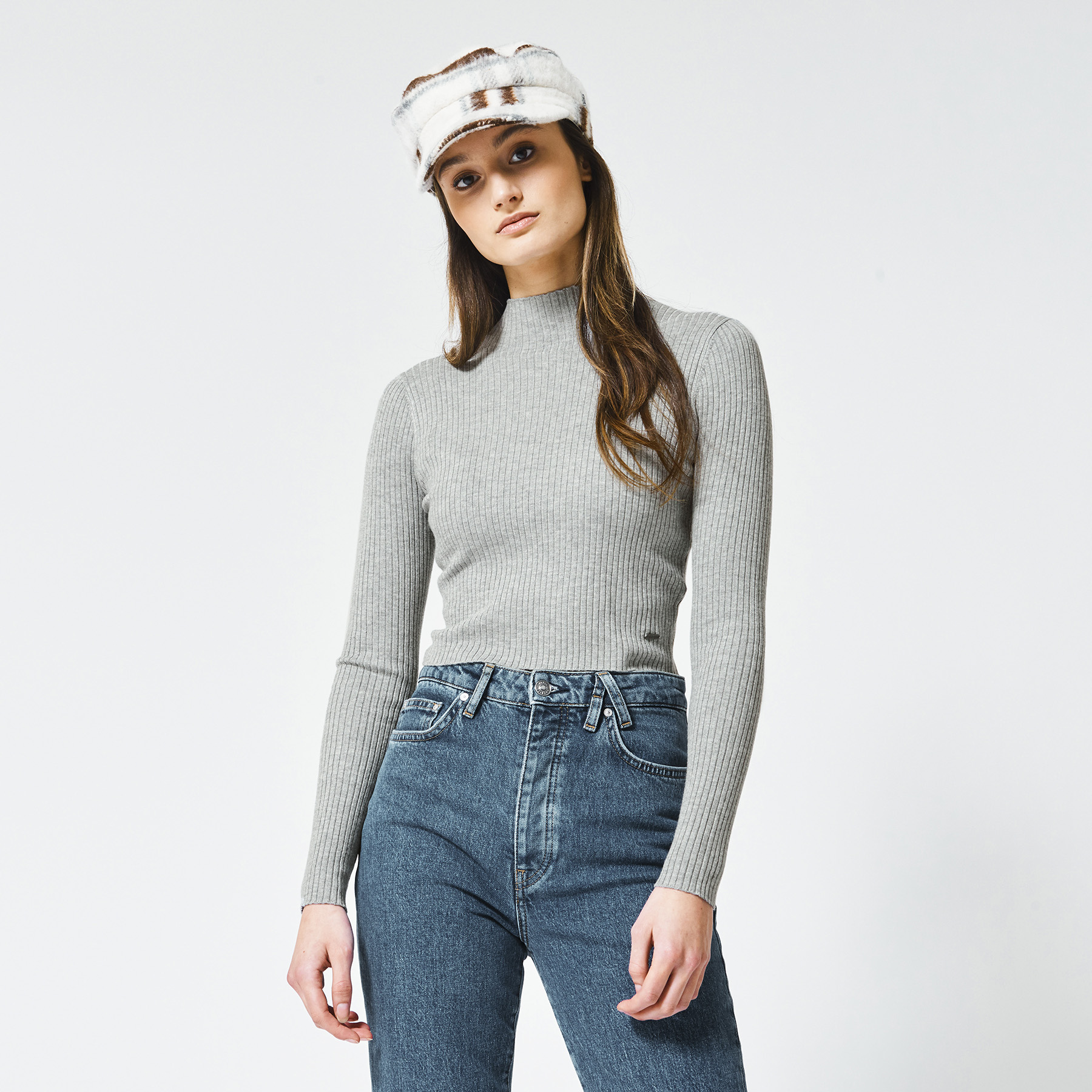 grey womens turtleneck