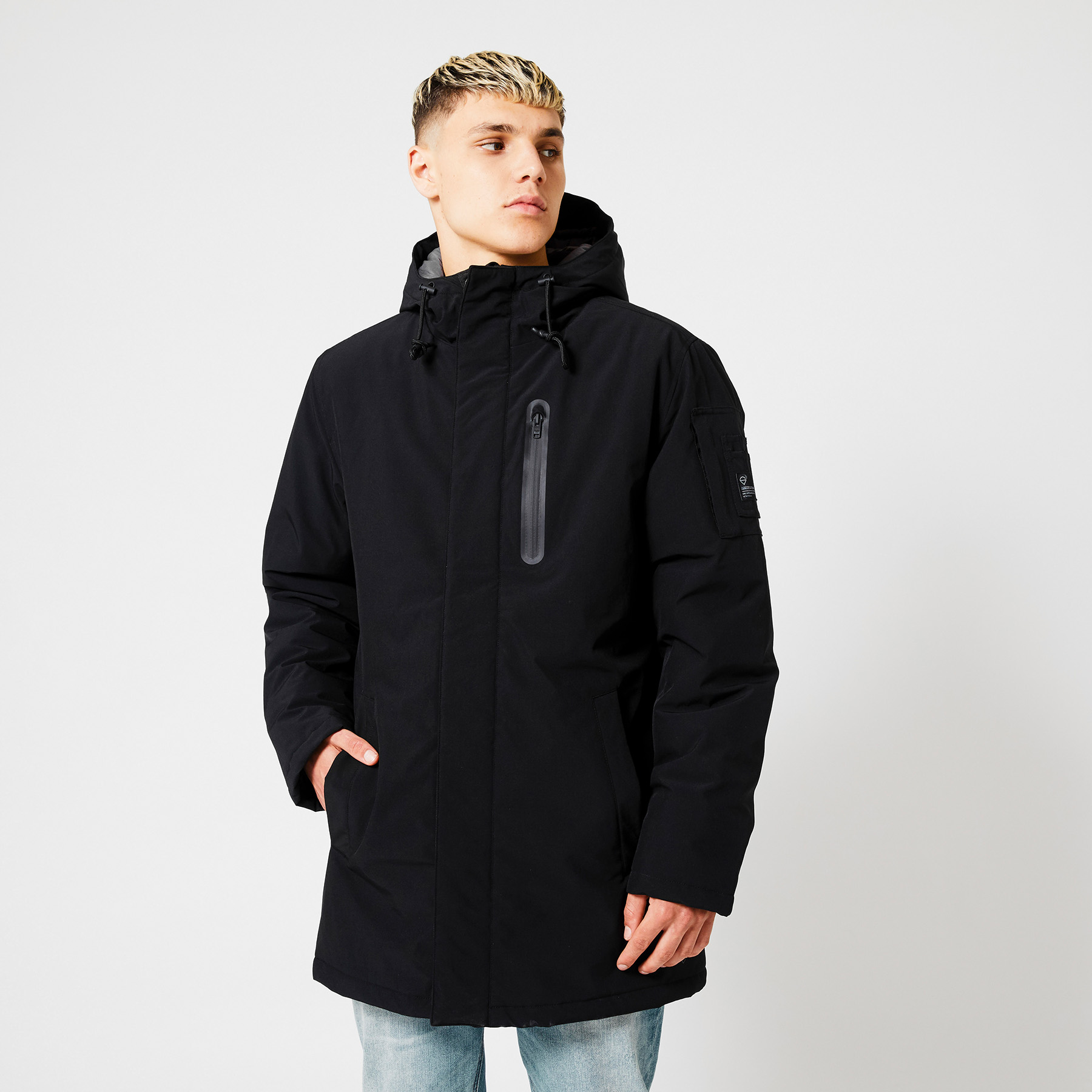 最も優遇の Men Padded jacket hood Black | America Today その他
