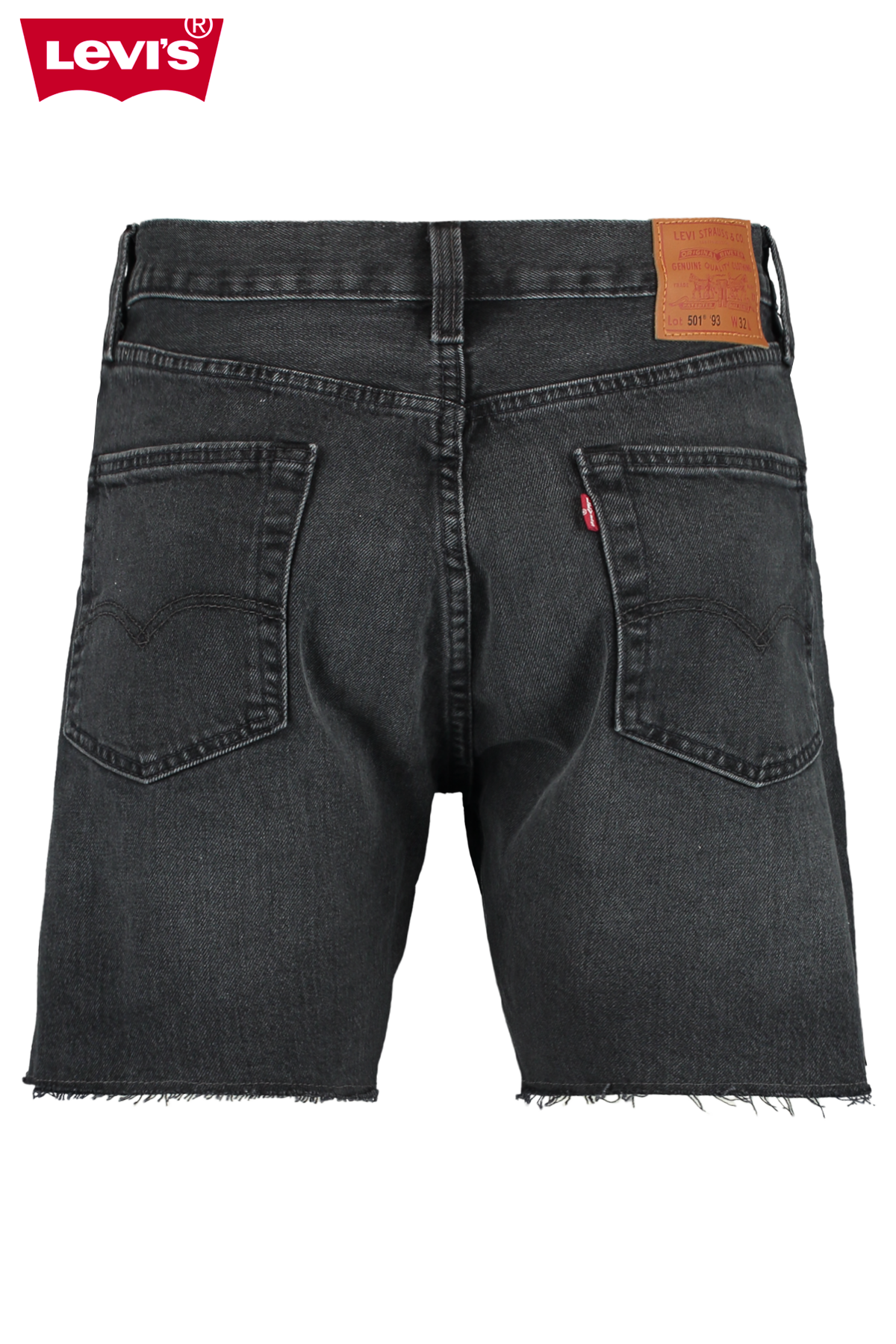 Men Levi's denim short 501 93 Shorts Washed black