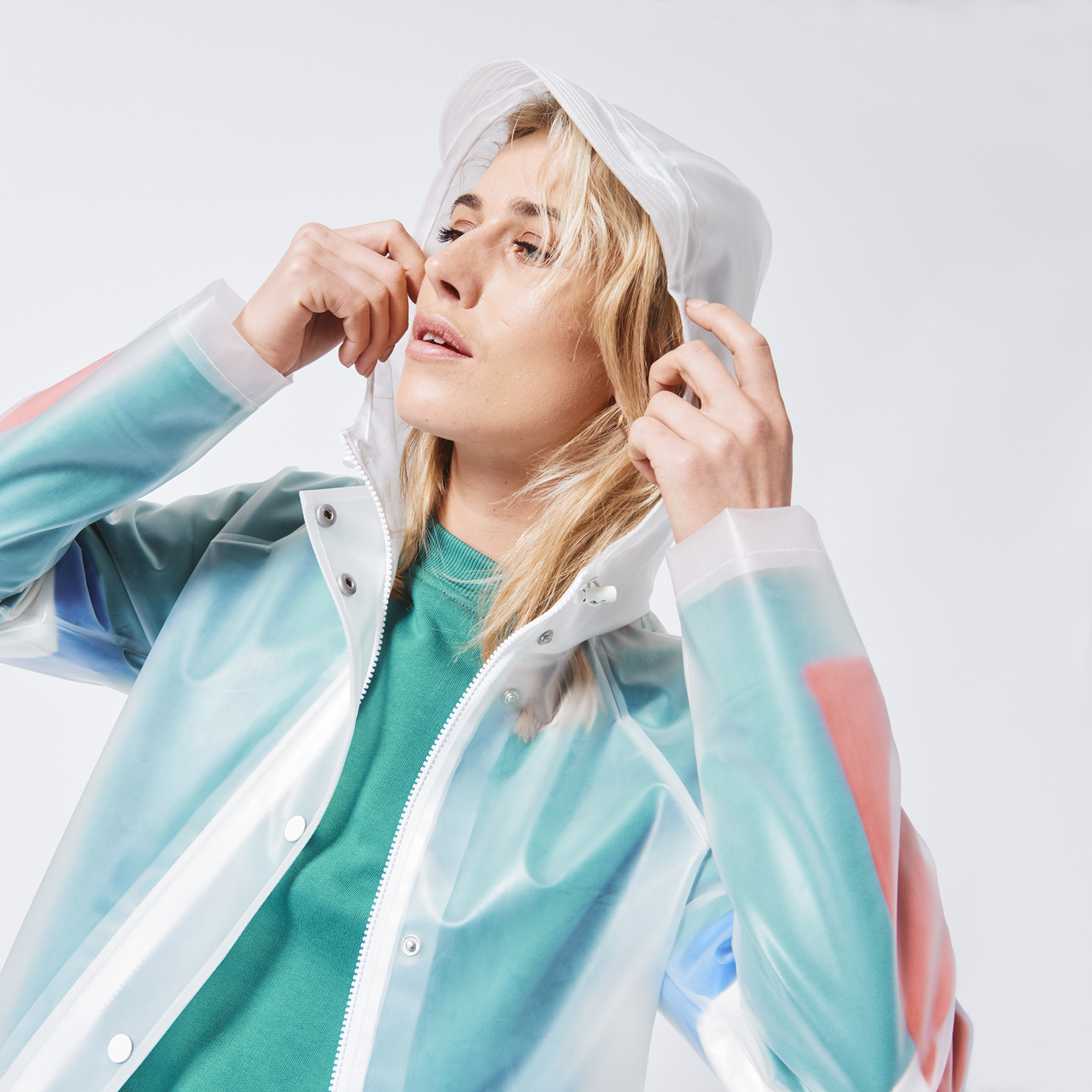 Iridescent sales raincoat womens