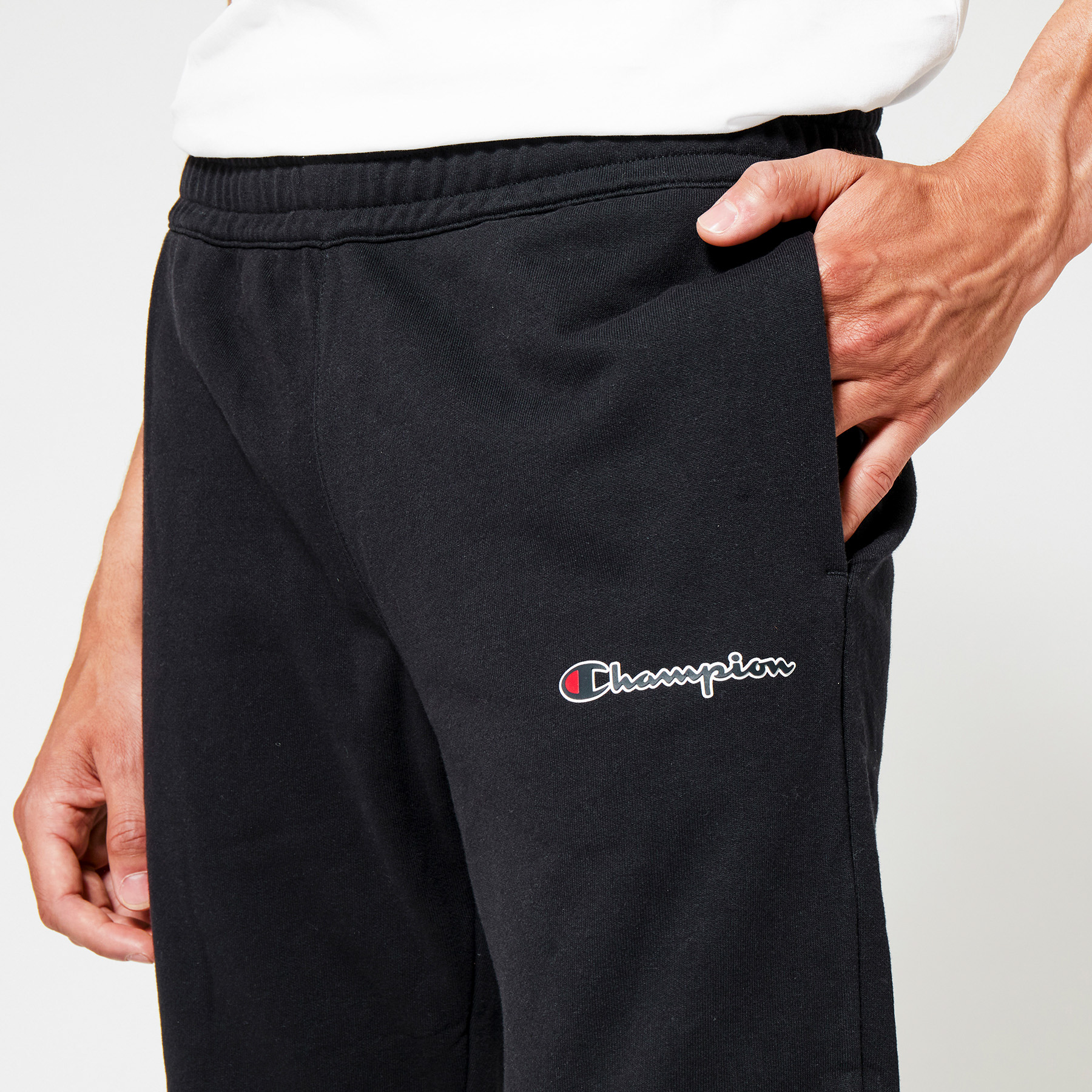 Champion joggers men black best sale