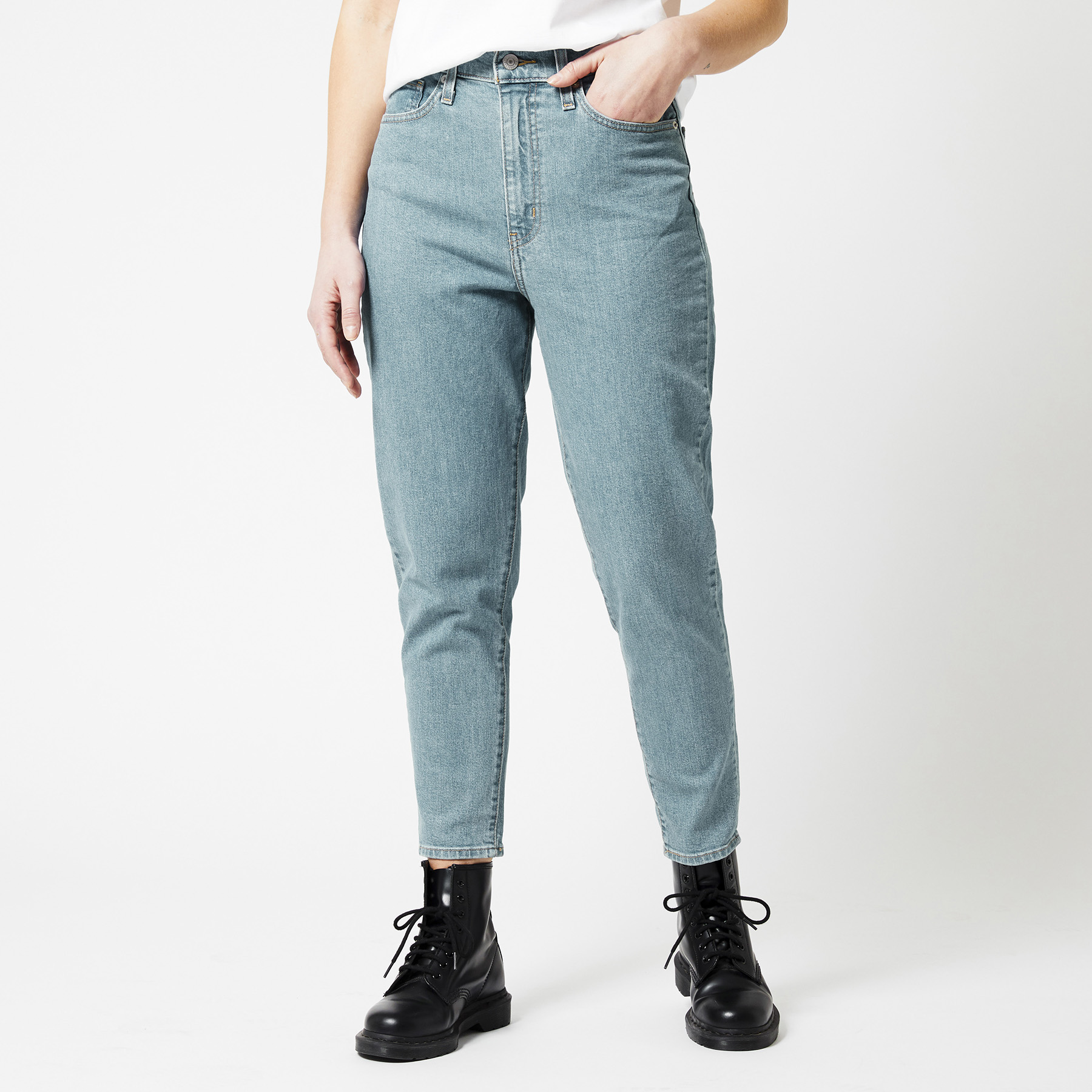 Women Levi's high waist tapered jeans Blue