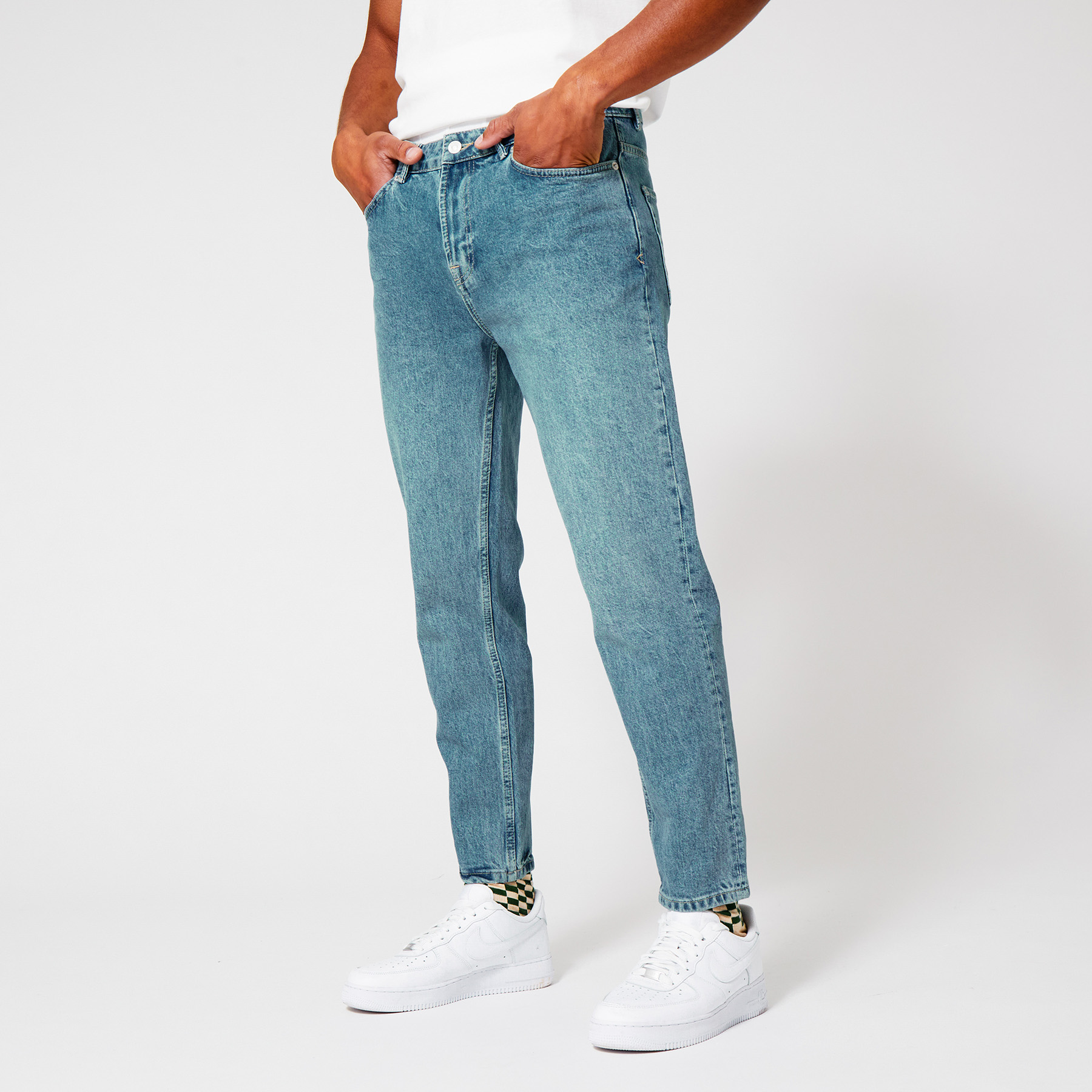 Heren Tapered jeans Blauw | America Today