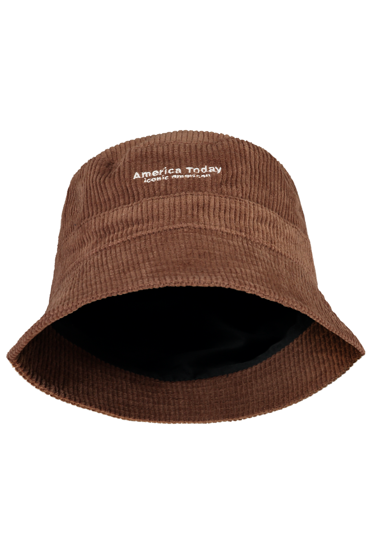 Women Bucket hat corduroy Brown 