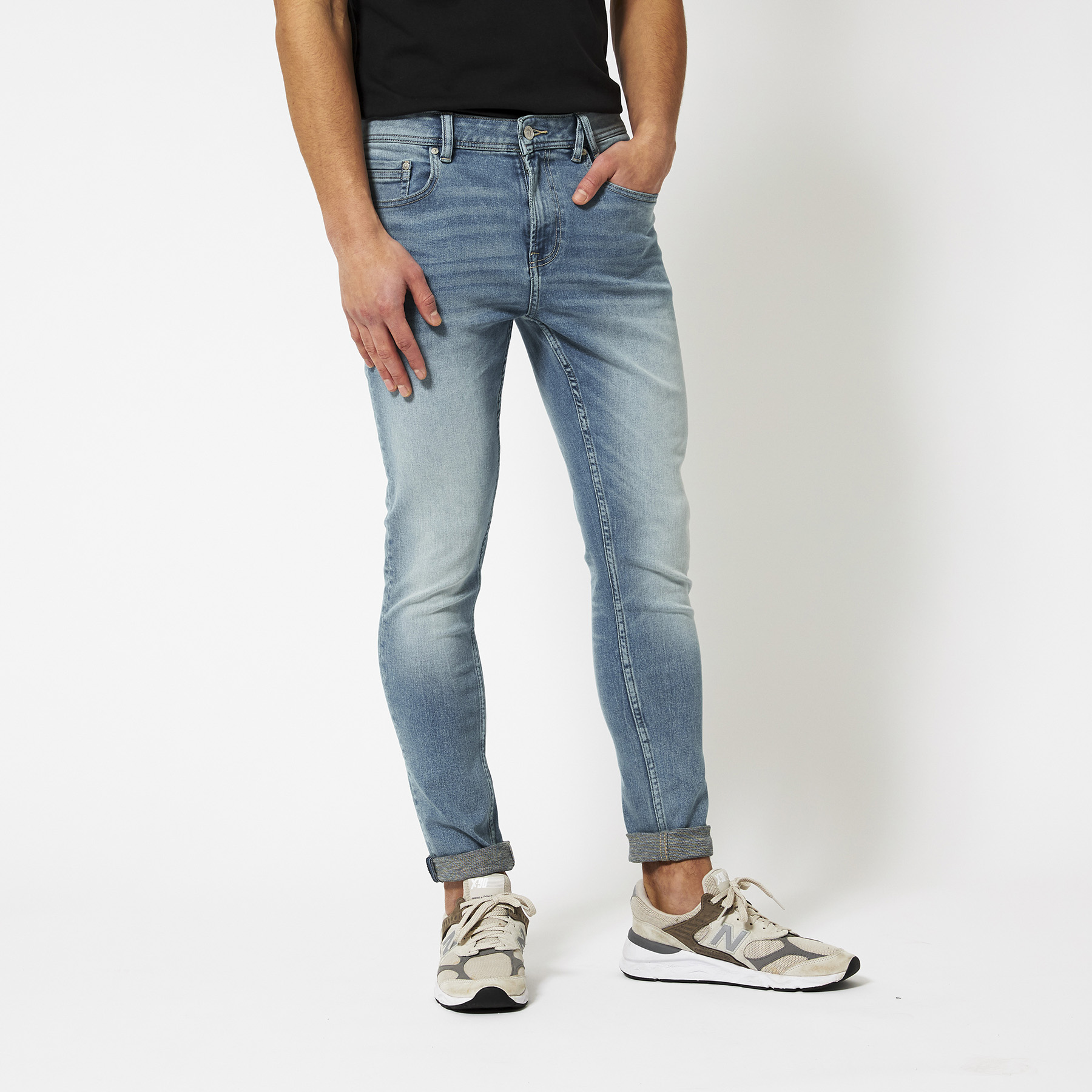Men Skinny jeans stretch Light blue 