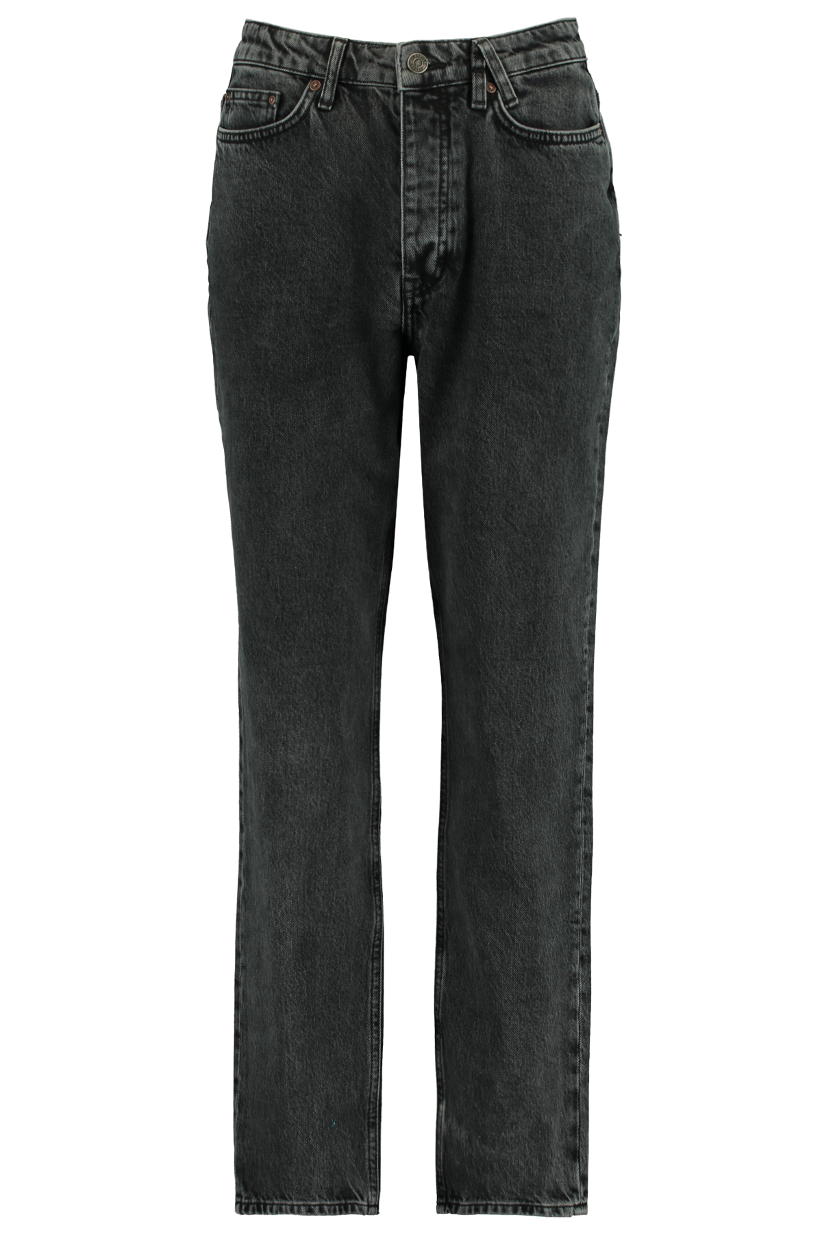 Women Mom jeans high waist Washed black 