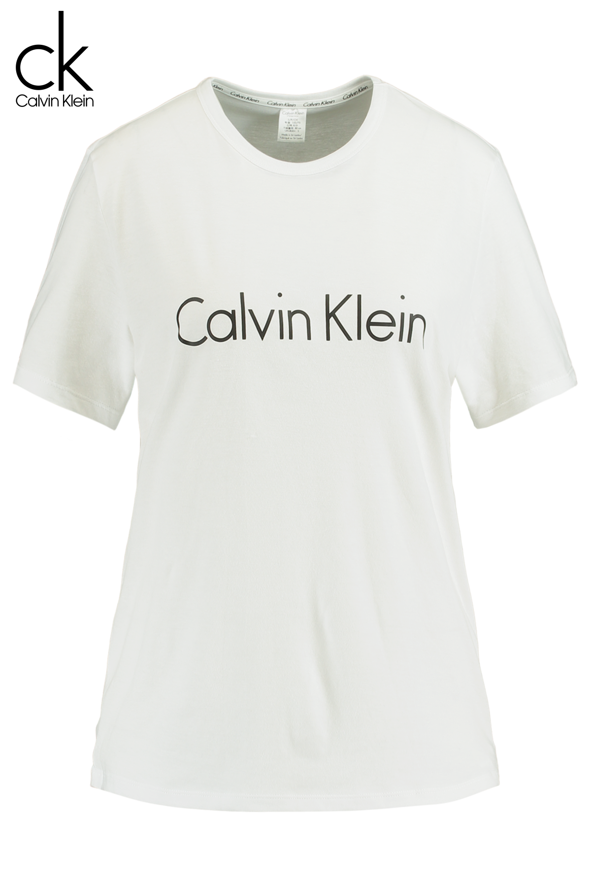 Women T-shirt Calvin Klein S/S Crew Neck White