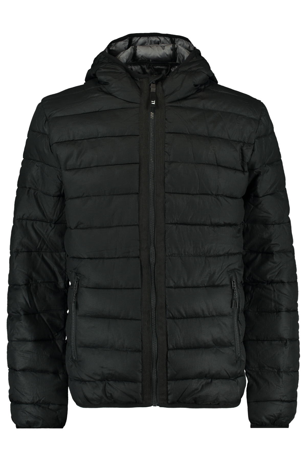 Men Padded jacket with hood Black | America Today