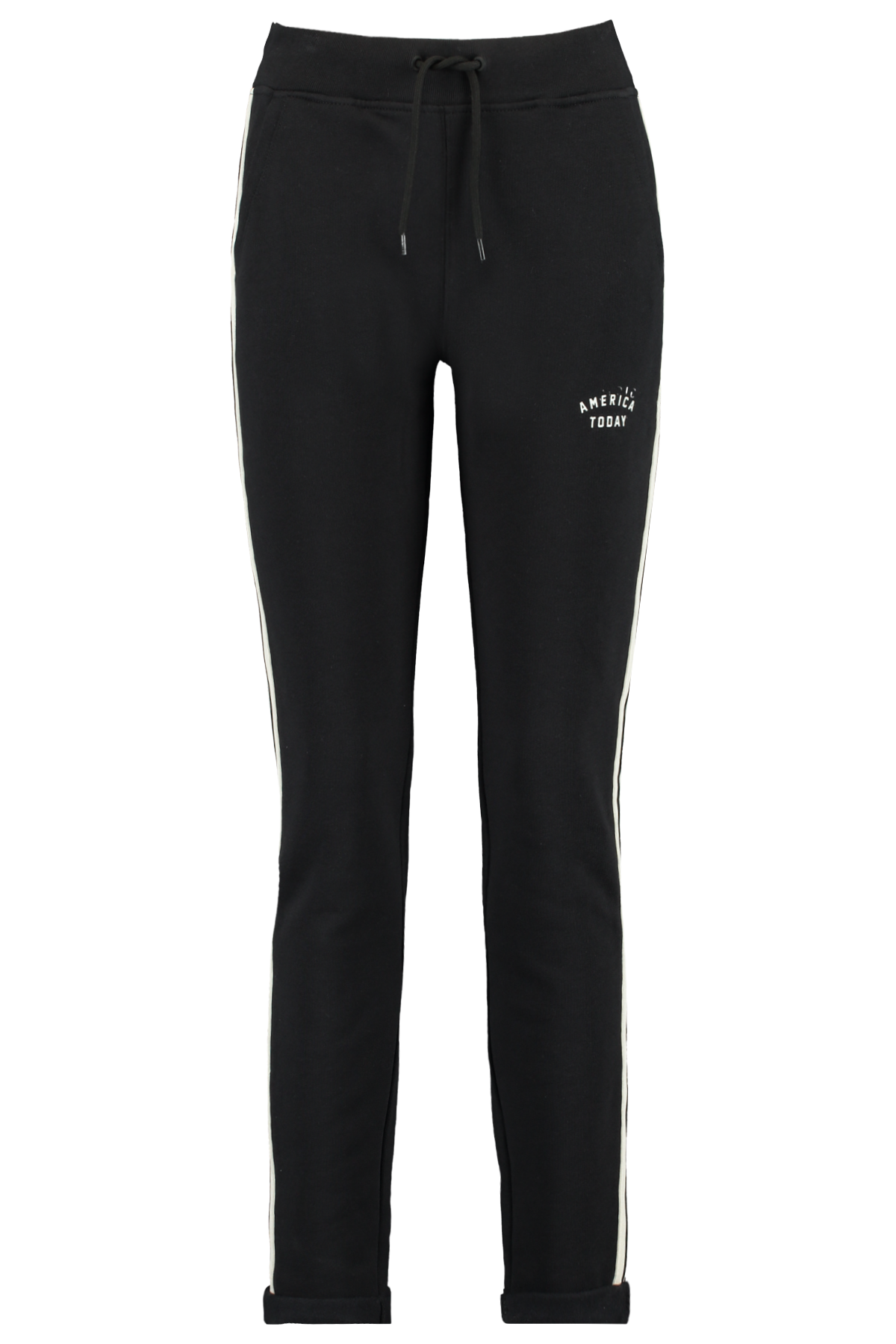 Dames Joggingbroek zijstreep Zwart | America Today
